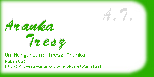 aranka tresz business card